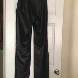 Black leather pants